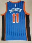 Maillot de Basket #11 Brunson Knicks 23-24 New York city Bleu Brodé